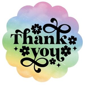 Pack of 100 Stickers 2in thank you for your order Stickers Packaging Supplies